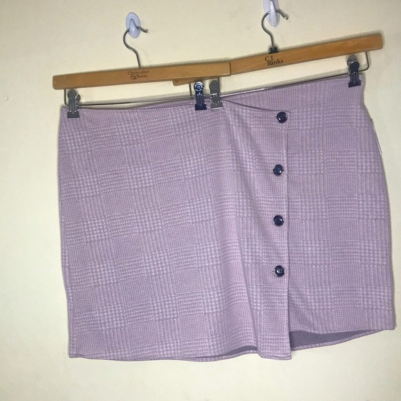 Joe Boxer pink Checker Gingham button detailed Skirt - Picture 12 of 16